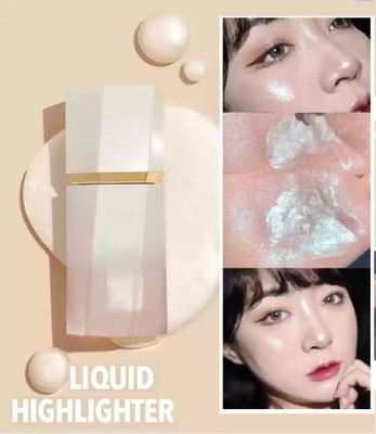 HUZURLU illuminator liquid highlighter for face makeup  Highlighter(WHITE CREAM)
