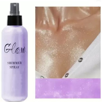 AFARAXIA Use Shimmering Body Moisturizing and Glow For Face & Body Spray Highlighter(purple shine)