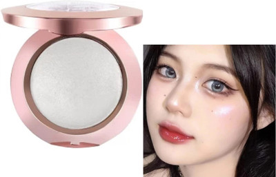 AFARAXIA Use Multi Shimmer Blusher & Makeup  Highlighter(Silver white)