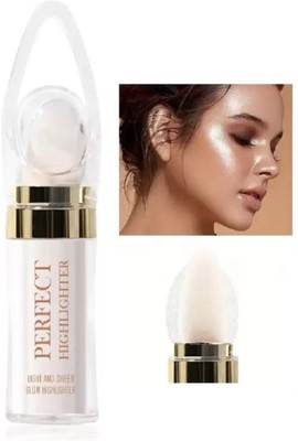 EVERERIN Makeup Powder Highlighter Silver Shimmer Color Matte Finish Highlighter(Silver)