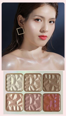 THTC 6 Colour Highlighter Palette 03 Highlighter(Shade-01)
