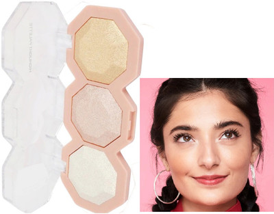Emijun Highlighter Palette Buildable - long-lasting shimmer Highlighter(MULTI)
