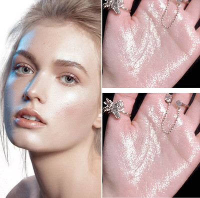 GFSU - GO FOR SOMETHING UNIQUE FACE AND BODY HIGHLIGHTER FOR SILVER MAKEUP Highlighter(SILVER SHIMMER)