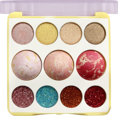 Shryoan Infinity Terracotta Blush Highlighter & Shimmer Eyeshadow Kit | Highly Pigmented Highlighter(Shade - 02, Multicolor)