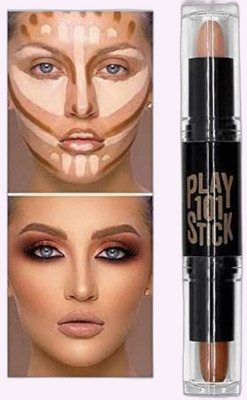 Sarbeau Waterproof Makeup Stick 2 IN 1 Contour And Highlighter_C_121 Highlighter(Brown)