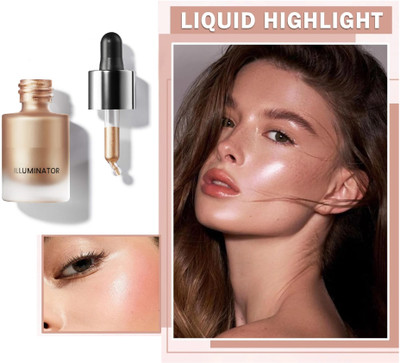 NADJA SHIMMERY BEST LIQUID HIGHLIGHTER FOR SHINY LOOK Highlighter(GOLD)