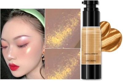 luzimaisa Highlighter For Face Makeup Illuminating With Dewy Finish  Highlighter(gold)