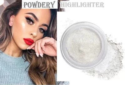Emijun Highlighter Makeup Powder Matte Face Highlight your cheekbones Highlighter(WHITE)