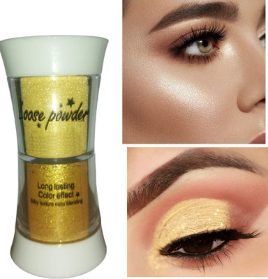 ADJD GOLDEN & GOLD MULTI COLOR HIGHLIGHTER AND EYE SHADOW HIGHLIGHTER Highlighter(yellow,gold)