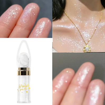 Sheny Shimmer Glitter Illuminator Glow Silver  Highlighter(silver)