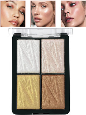 Arcanuy BEST SHINE ILLUMINATOR HIGHLIGHTER PALETTE WATER PROOF Highlighter(MULTICOLOR)