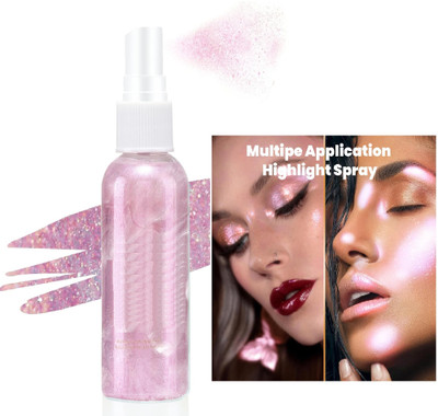 YAWI Non-Sticky Glitter Spray Liquid Highlighter(pink)
