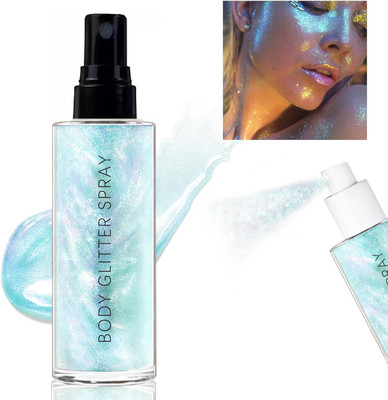 YAWI Bronze Body Shimmer Luminizer Glow Illuminator Highlighter(blue)