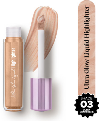 Hilary Rhoda Ultra Glow Liquid Highlighter | Illuminating & Glitter Highlighter | Dewy Finish Highlighter(Ultra Champagne)