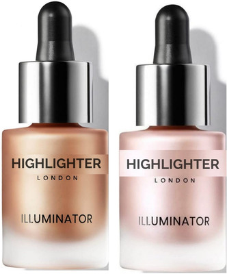 TRENDEE HUDA Highlighter Liquid, Face and Body, Waterproof, 3D Glow, For all Skin Tone. Highlighter(Multicolor)