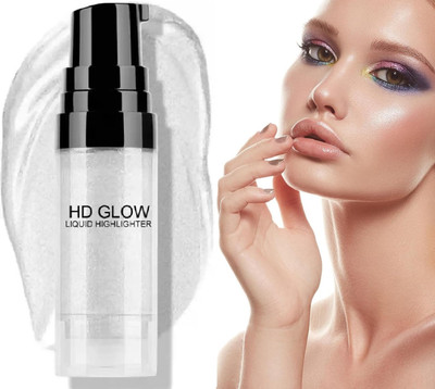 luzimaisa Shimmer Hd Glow Highlighter Natural Glow Luminous Makeup  Highlighter(Silver)