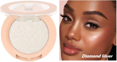 EVERERIN Illuminator Face Glowing Shimmer Shiny Silver Highlight For Professional Look Highlighter(Silver)