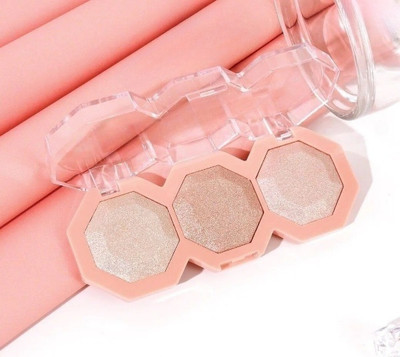 Emijun Highly-Pigmented Powder Multicolor Highlighter for Face Makeup Highlighter(MULTI)