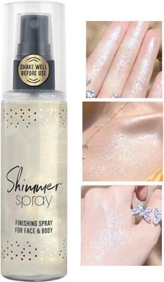 GABBU Best Liquid Shimmer Spray Highlighter For Hd Glow Face And Body Highlighter(white)