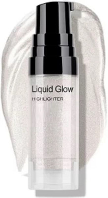 Jiwoo Silver Liquid Highlighter | Illuminating & Glitter Highlighter | Dewy Finish Highlighter(silver)