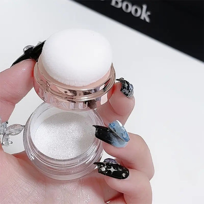 GULGLOW99 Korean Face & Body Shimmer Highlighter Powder Pigments Duo-Chrome Highlighter(WHITE)