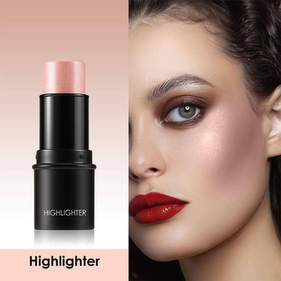 Emijun Highlighter Brighten Face Makeup Shimmer Illumination Glow Highlight Highlighter(OFF WHITE)