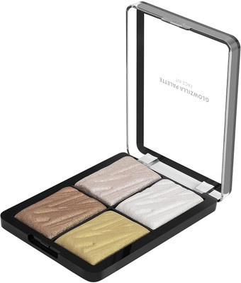 MYEONG 4 Color Highlighter Palette Ultra Blendable & Long Lasting Highlighter Palette Highlighter(Multi Color)