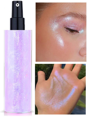 Emijun Moisturizing Liquid Illuminator for Face & Body Liquid  Highlighter(purple)