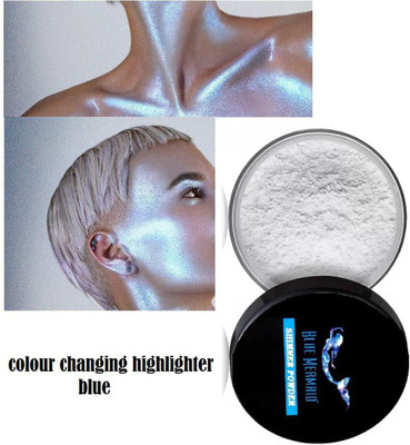 BLUEMERMAID BEST COLOR CHANGING HIGHLIGHTER POWDER BLUE COLOR Highlighter(BLUE)