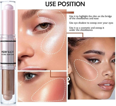 Arcanuy Highlighting Stick for get the natural glowing skin Highlighter(pink)