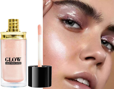 Sheny Liquid Highlighter - Brightening Liquid Highlighter (PACK OF-1),10 ML Highlighter(Metalic Gold)