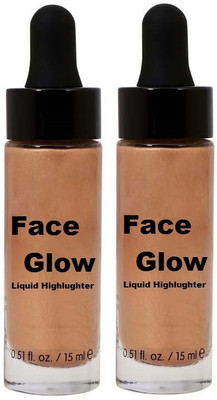 MYEONG Face & Body Makeup Smooth High Glossy Finish Liquid Body  Highlighter(Copper)