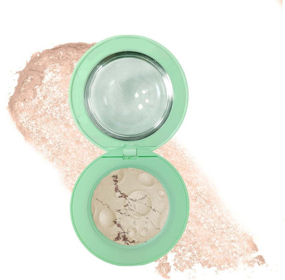 GABBU Shimmer Powder Highlighter Palette| Highly Pigmented & Travel-Friendly Formula Highlighter(Gold)