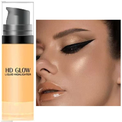 Emijun Liquid Highlighter Makeup Shimmer and Shine Ultra-Smooth  Highlighter(GOLD)