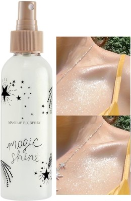 MYEONG Body Glitter Spray,Sparkle Glitter Spray Highlighter(Silver)