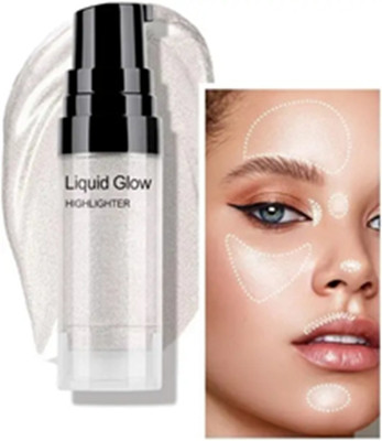 SUBIA HD Glow Liquid Highlighter For Face Highlighter (silver) Highlighter(silver)