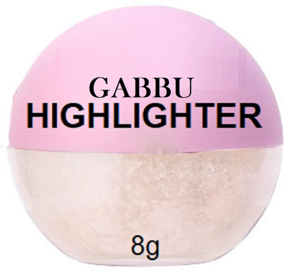 GABBU Best Radiant Pigmented Shimmer Brick Highlighter-02  Highlighter(OFF WHITE)