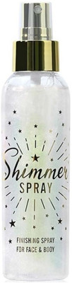 CATERINACHIARA Shimmer Gilitter Spray Brightening & Illuminating Glow Face And Body Highlighter(SILVER)
