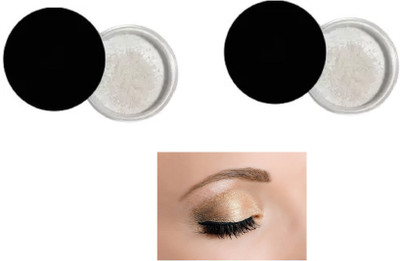 Arceus Natural Loose Highlighter Shimmering Eye Shadow Powder Highlighter(White)