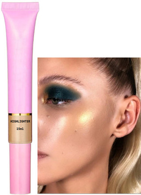 ADJD Highlighter puff Gold Liquid Highlighter For Face Makeup Illuminating Highlighter(Gold)
