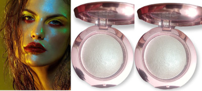 tanvi27 Eye, Face & Body Backed Highlighter & Blusher Palette Combo Highlighter(White)