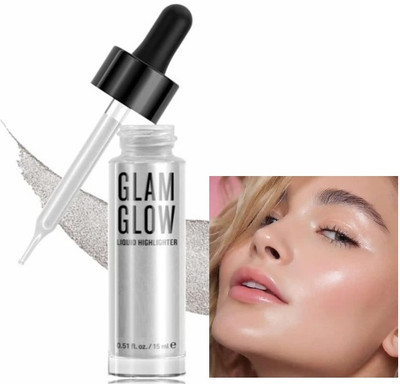 DARVING Illuminator Liquid Pearl 3D Facial Highlighter Water & Smudge-Proof  Highlighter(SILVER)