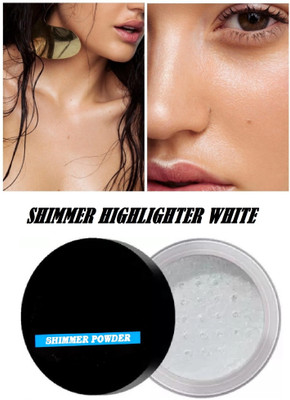 Amaryllis PROFESIONAL GLOWING HIGHLIGHTER POWDER SILVER COLOR Highlighter(Shine Silver)