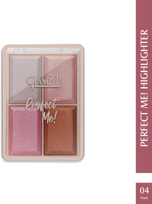 Glam21 Cosmetics Perfect Me! Highlighter-Weightless Illuminating Shimmer Texture Longwear Palette Highlighter(Shade-04)