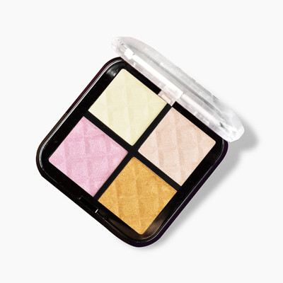 MARS 4-Color Highlighter Palette for Face | Long-Lasting Glow, Buildable & Blendable Highlighter(Shade-01)