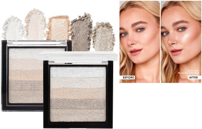 DYSOKAYO Shade 02 pearl Brick Highlighter 5 in 1 Highlighter(Multicolor)