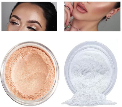 Aylily New Illumination Face Makeup powder Highlighter [Silver / Gold ] Highlighter(Gold, Silver)