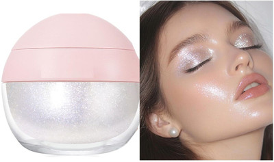 REIMICHI Korean Makeup powder Highlighter Water prof & long lasting for all skin type Highlighter(silver)