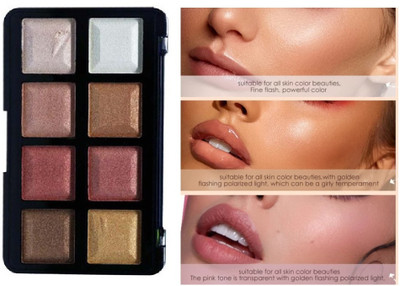 Herrlich Professional 8 Shades HD Highlighter Palette  Highlighter(MULTICOLOR)
