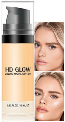 GFSU - GO FOR SOMETHING UNIQUE HD Glow Liquid Highlighter 15ml (Shade 01: Gold) Highlighter(Gold)